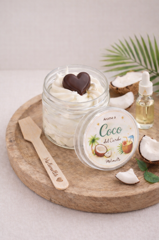 Helado aromático coco