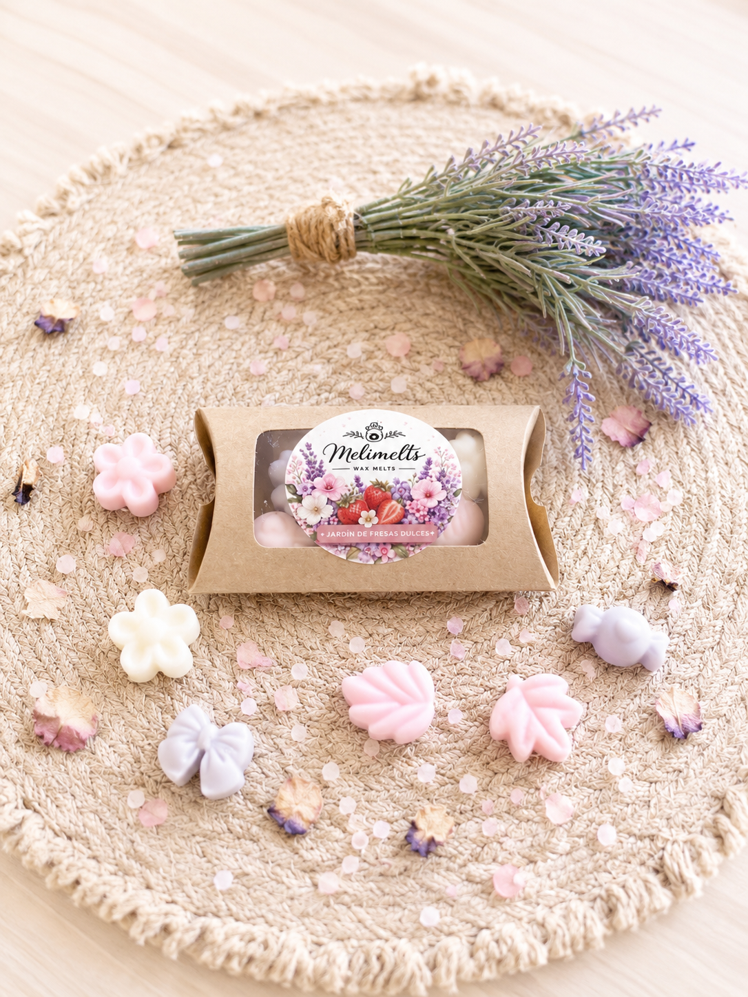 Wax melts jardín de fresas dulces
