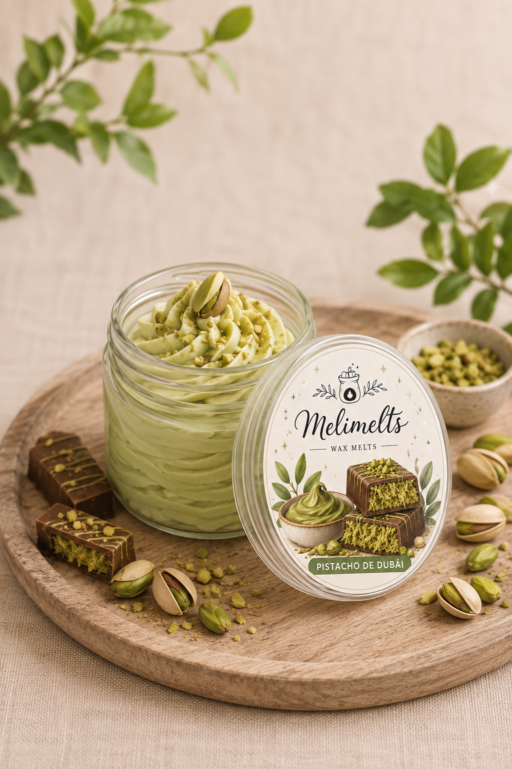Helado aromático pistacho Dubái